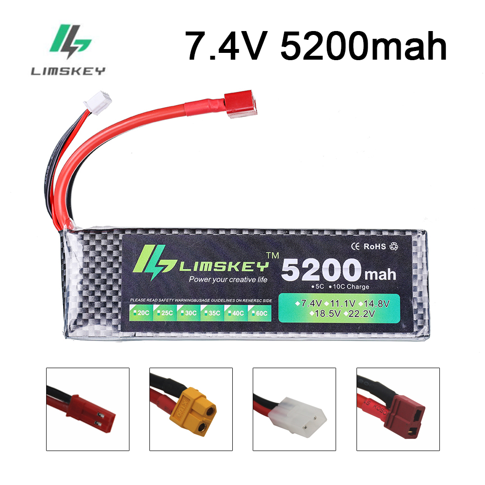 Rc Hobby Drone - Limskey Power battery 7.4V 5200mAh Battery