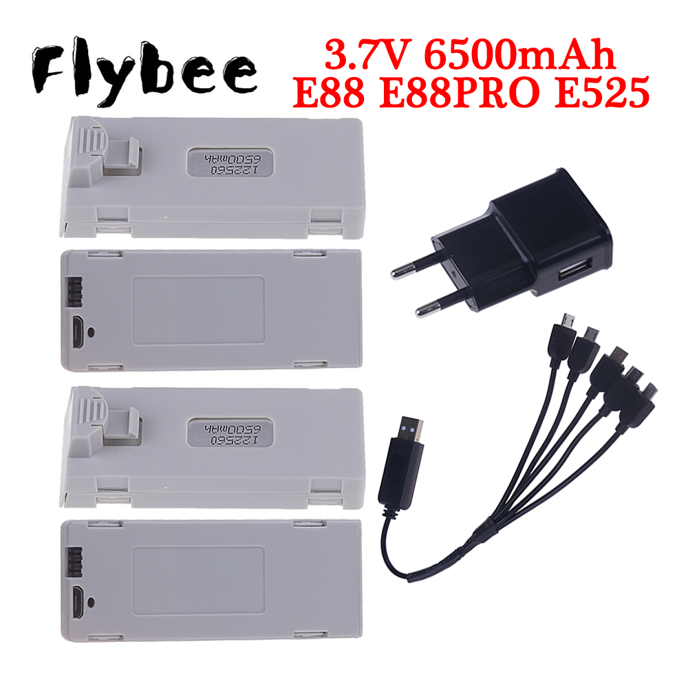 Rc Hobby Drone - Original E88 Battery 3.7V 6500mAh Lipo