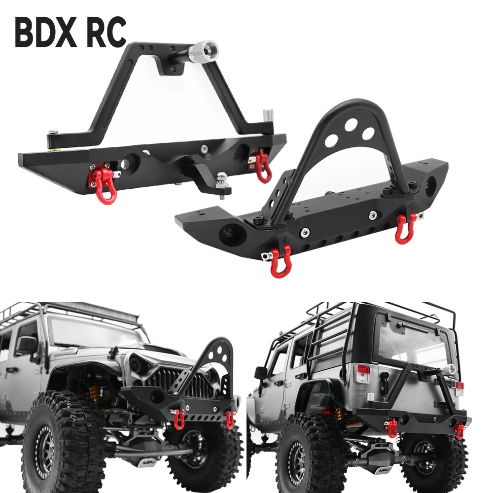 Rc Hobby Grade Crawler - Metal Front Rear Bumper with Spare