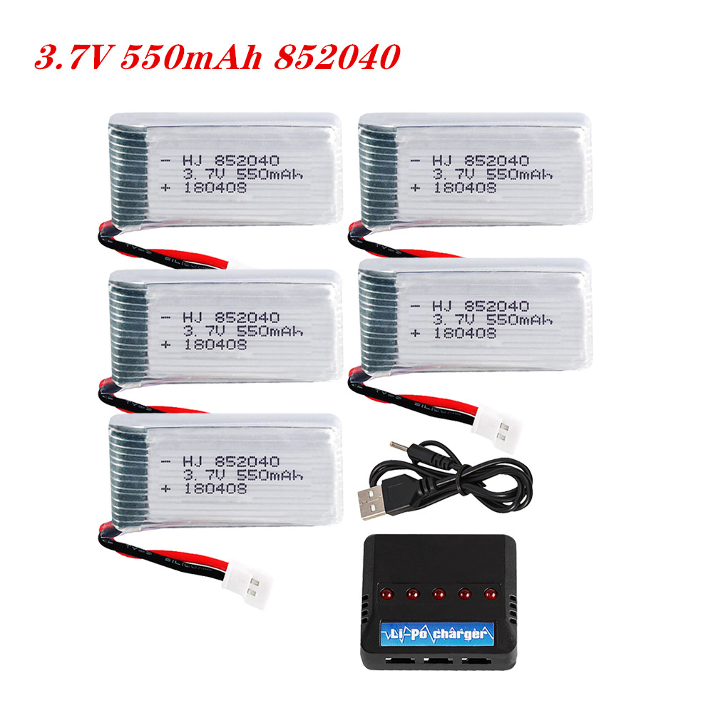 Rc Hobby Drone - 3.7V 550mAh 25C Lipo Battery 852040