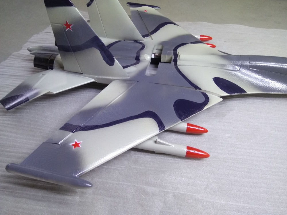 White EPO RC Plane SU-27 SU27  - Rc Hobby Plane review and price