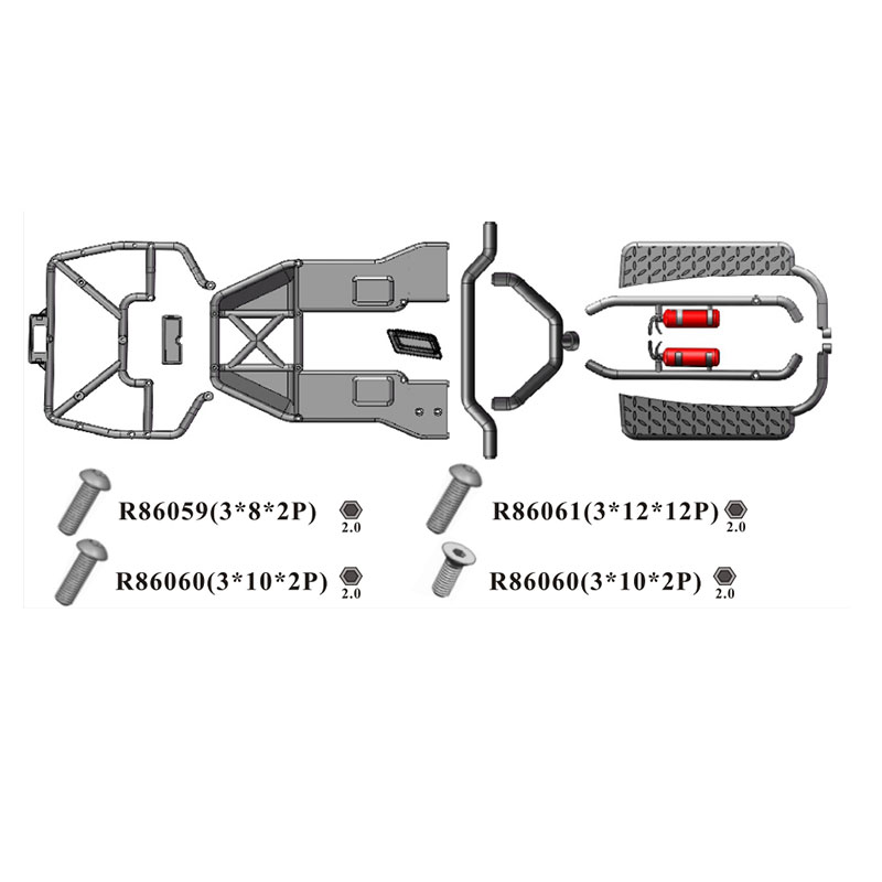 RGT Spare Parts R86328 R86324  - Rc Hobby Grade Crawler review and price