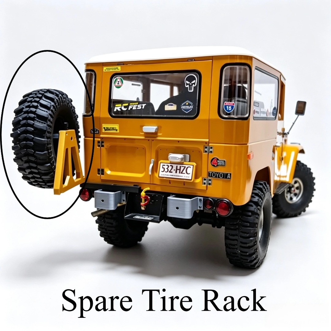 Lockable Open Spare Tire Carri - Rc Hobby Grade Crawler review and price