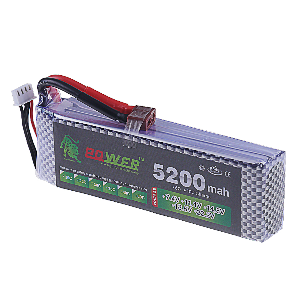 3S Lipo Battery 11.1V 5200mah  - Rc Hobby Drone review and price